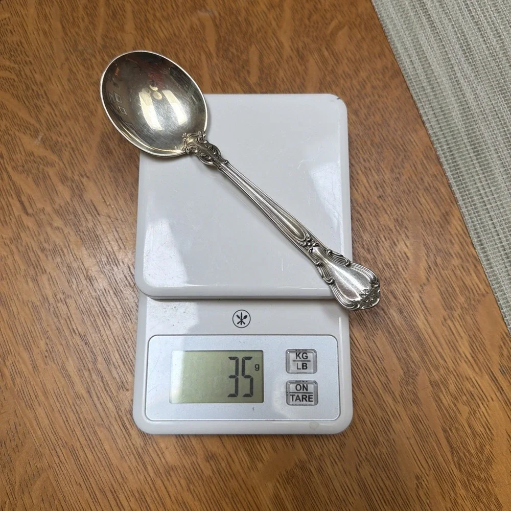 Gorham Chantilly Sterling Silver Round Bowl Soup Spoon 6 3/8